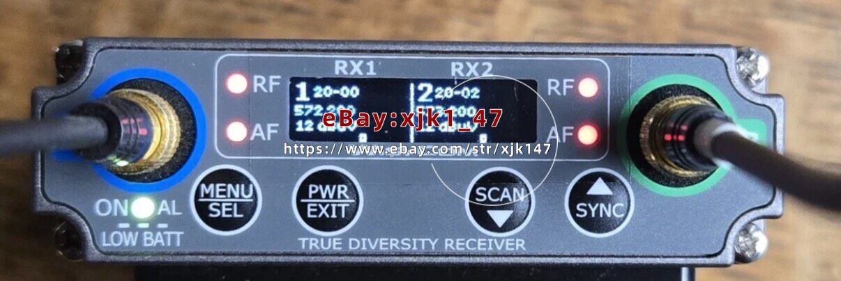 WisyCom MCR42S S2 wireless receiver with BPA42PTT BASE 2-channel