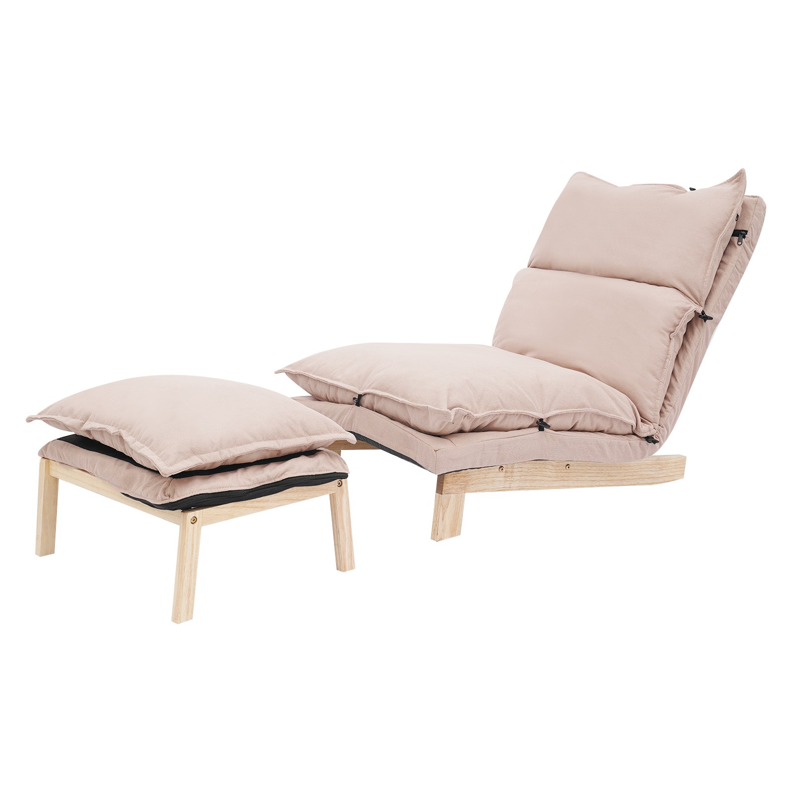 Lounge Chair, Single Lazy Sofa Leisure Balcony Adjustable Recliner USA