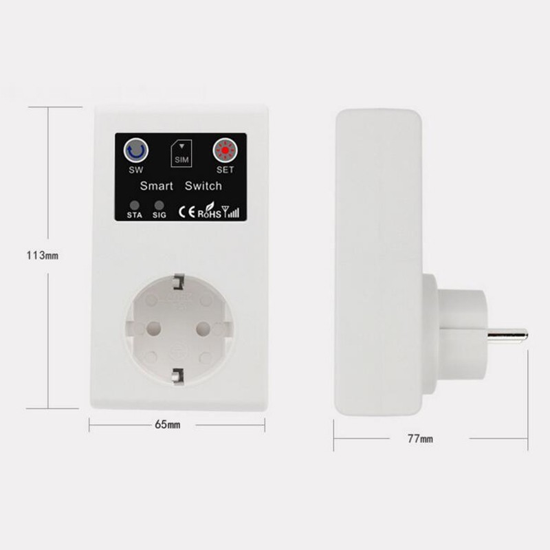 SC1-GSM GSM Smart Switch Socket Cellphone Remote Control German Standard 16A IF