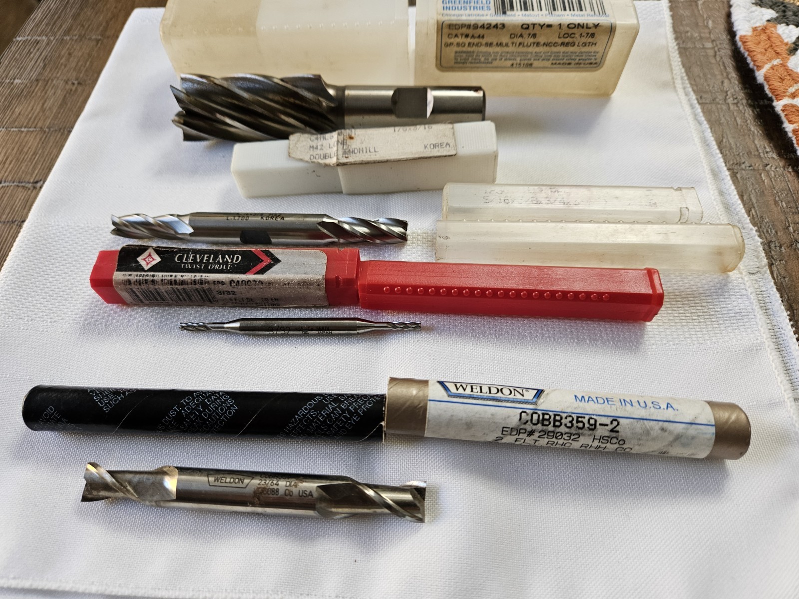 Machinist End Mills, Twist Drills Lot