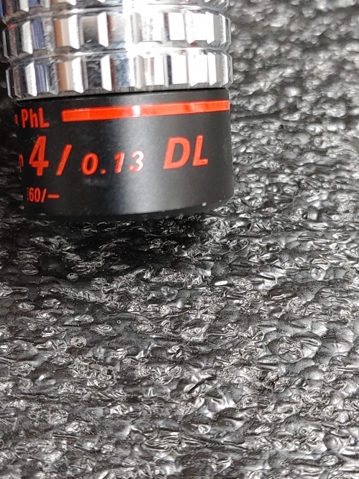NIKON PhL Plan 4 4/0.13 DL Phase Contrast Microscope Objective