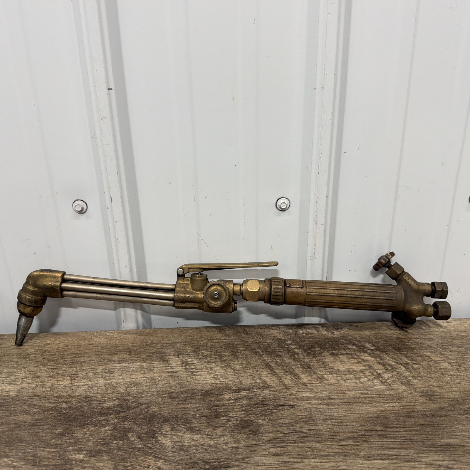 OXWELD CW24R 75° OXY/ACETYLENE CUTTING TORCH w/ TIP, 20" LONG