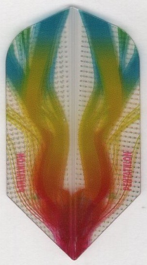 RED, YELLOW & BLUE PENTATHLON Dart Flights: 3 per set