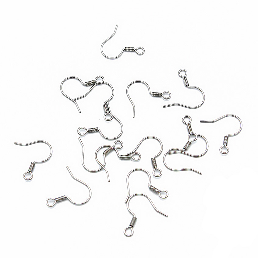 Stainless Steel Earrings French Style Hooks - 20mm - 20 Pieces 10 Pairs - FD968