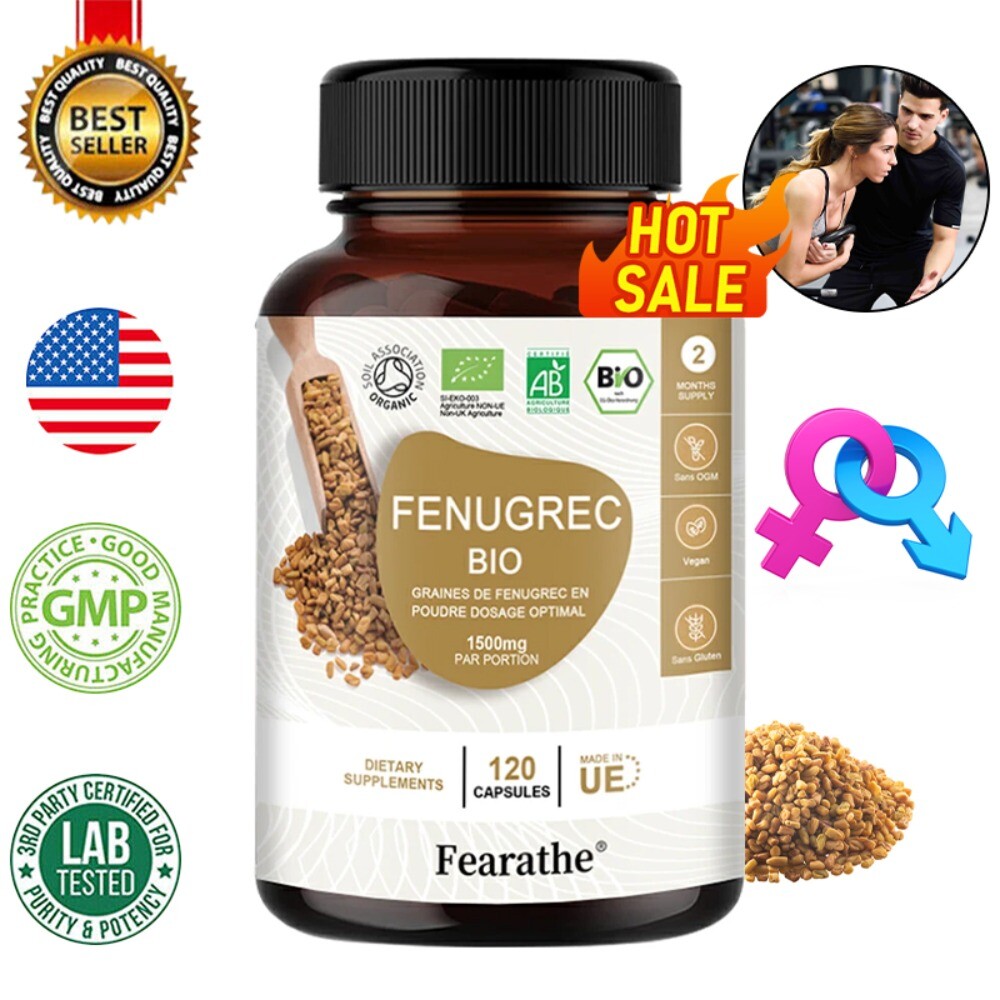 Organic Fenugreek 1500 mg - High Strength Fenugreek Supplement for Women
