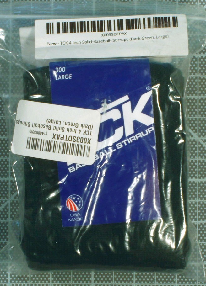 2 Pair Baseball Softball Stirrup Socks 4" 300 Adult Large Dark Green New W Tags