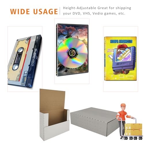 300 Pack 7.5 x 5.5 x 2" Corrugated Easy-Fold Mailers, Height Adjustable Small