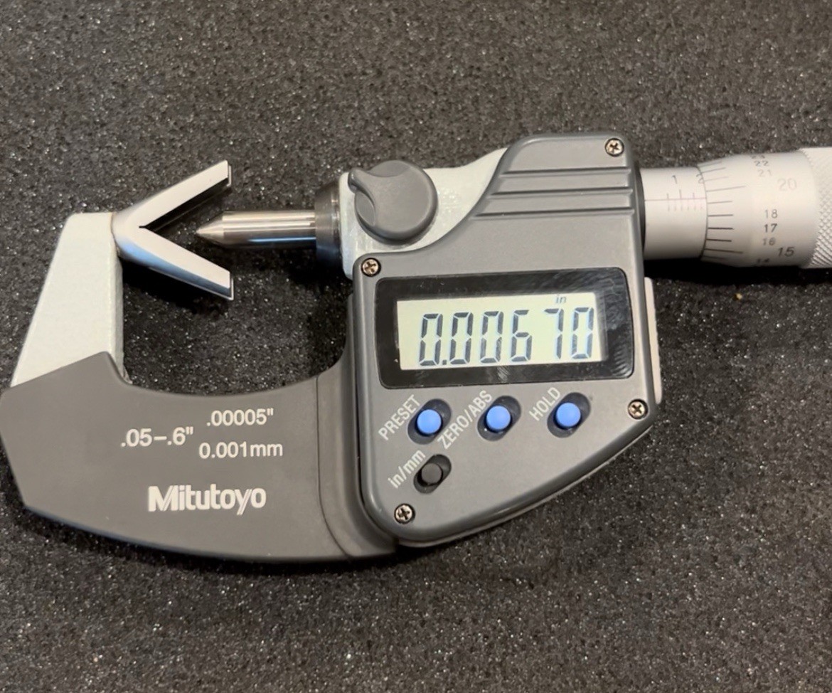 Mitutoyo 314-351 1-15mm 0.05 - 0.6" Digital Micrometer VM3-.6"M 0.00005" Box