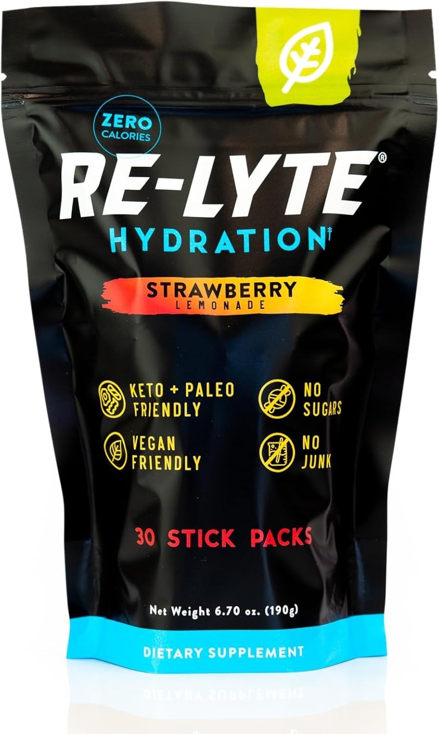 Re-Lyte Hydration Electrolyte Drink Powder Mix (Strawberry Lemonade) 30 Stick