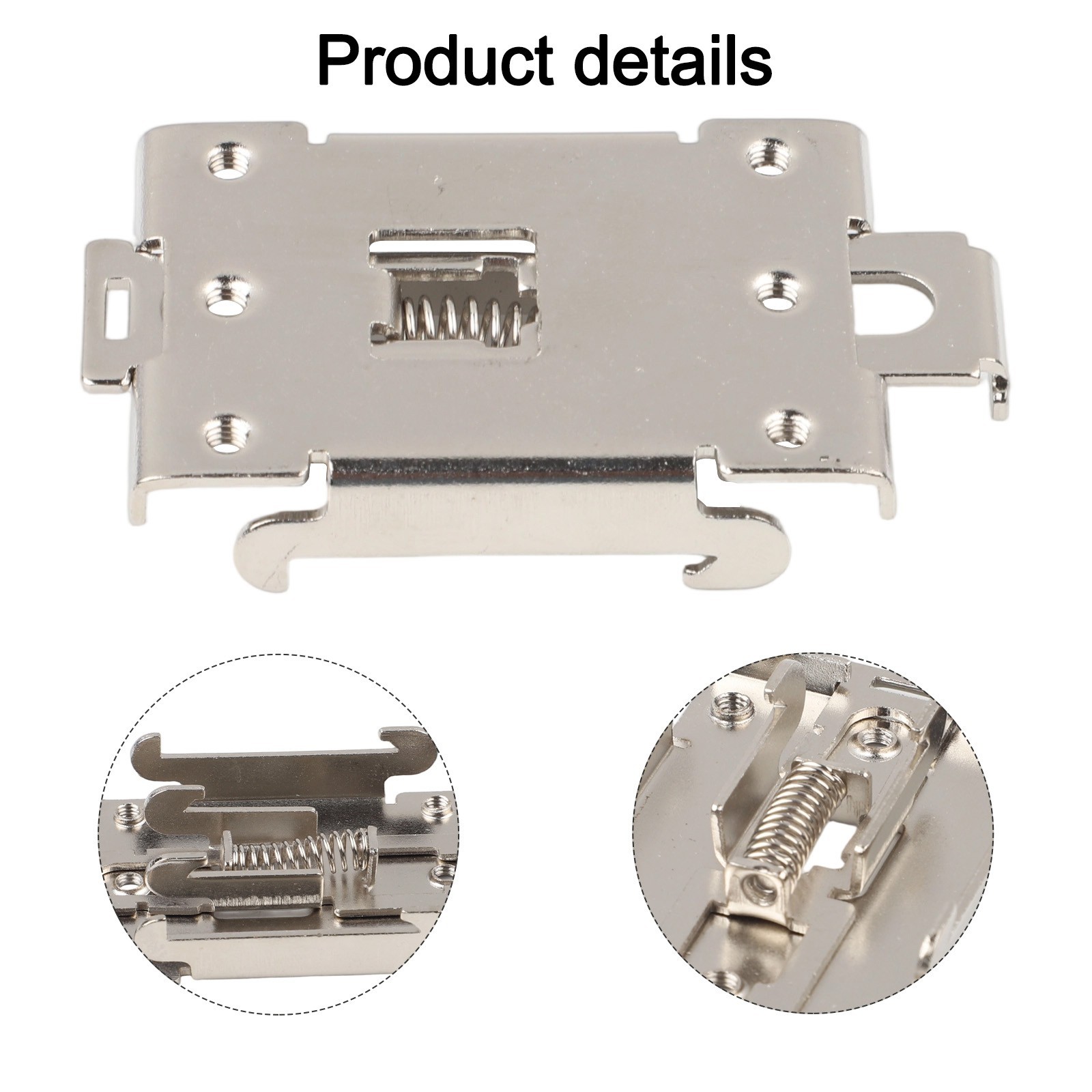 1*Solid State Relay DIN Rail Mounting Bracket Electroplating Stainless Steel