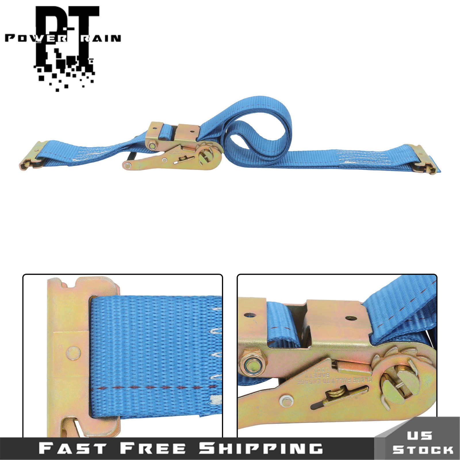 Wheel Chock Tie-Down 4PCS E Wheel Chock 2PCS 7.5' Tie-Down Strap For ATV