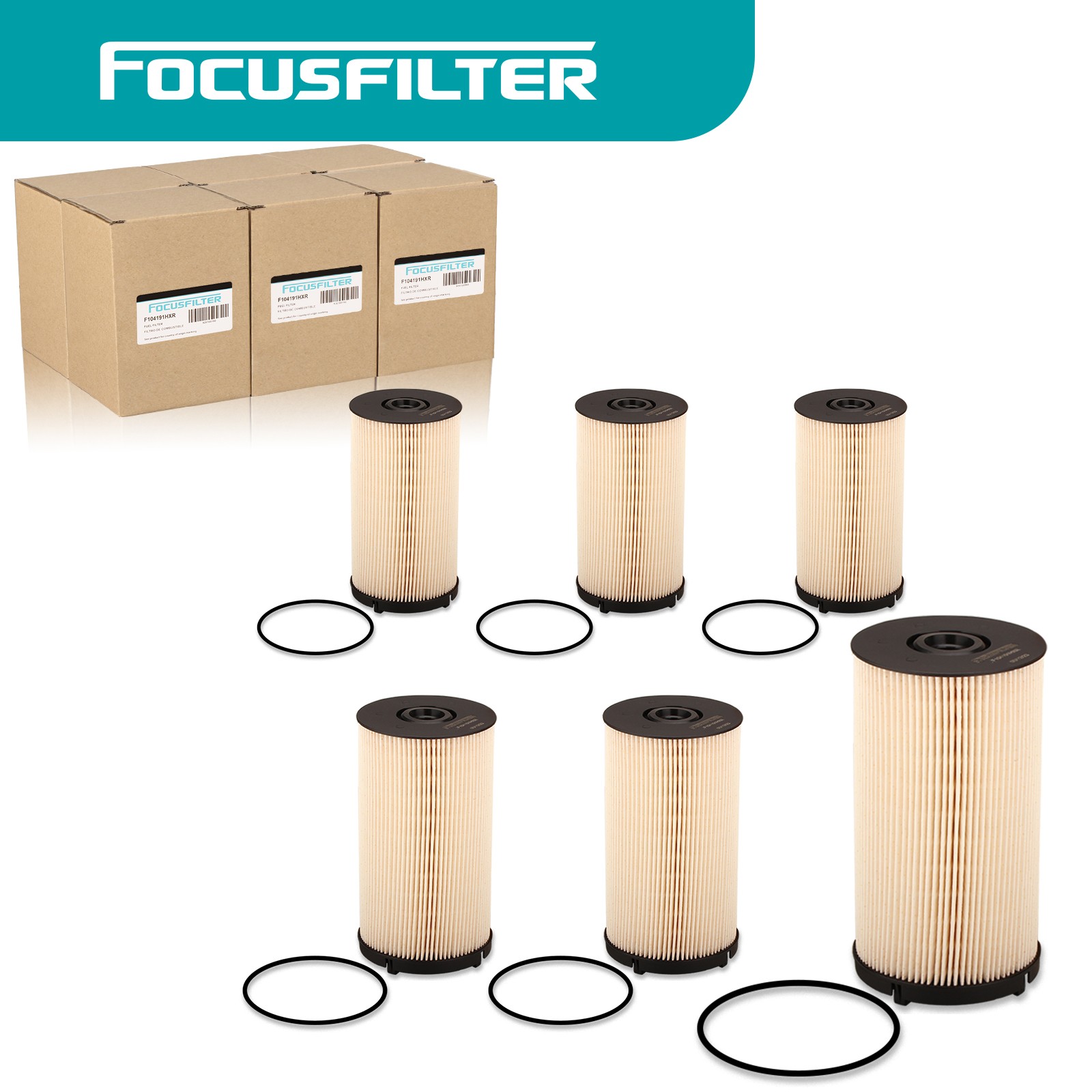 6Pcs K37-1004 Replace Fleetguard FS36401 Fuel/Water Separator P557004  PF9928