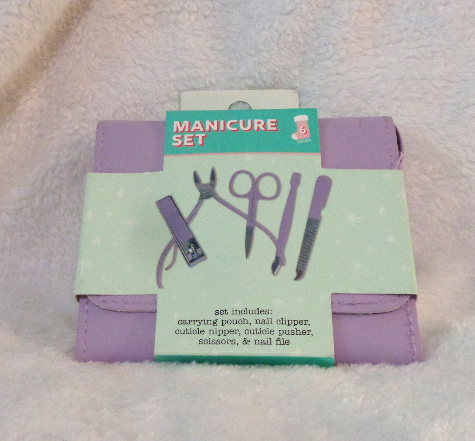 New Orbit Innovations 6 Piece Purple Manicure Set