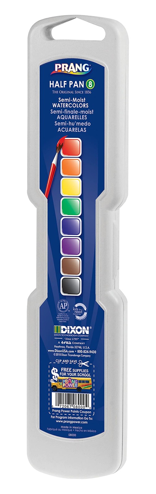 Prang PROFESSIONAL WATERCOLORS, 8 0.05 Fl Oz (Pack of 8), Assorted Colors