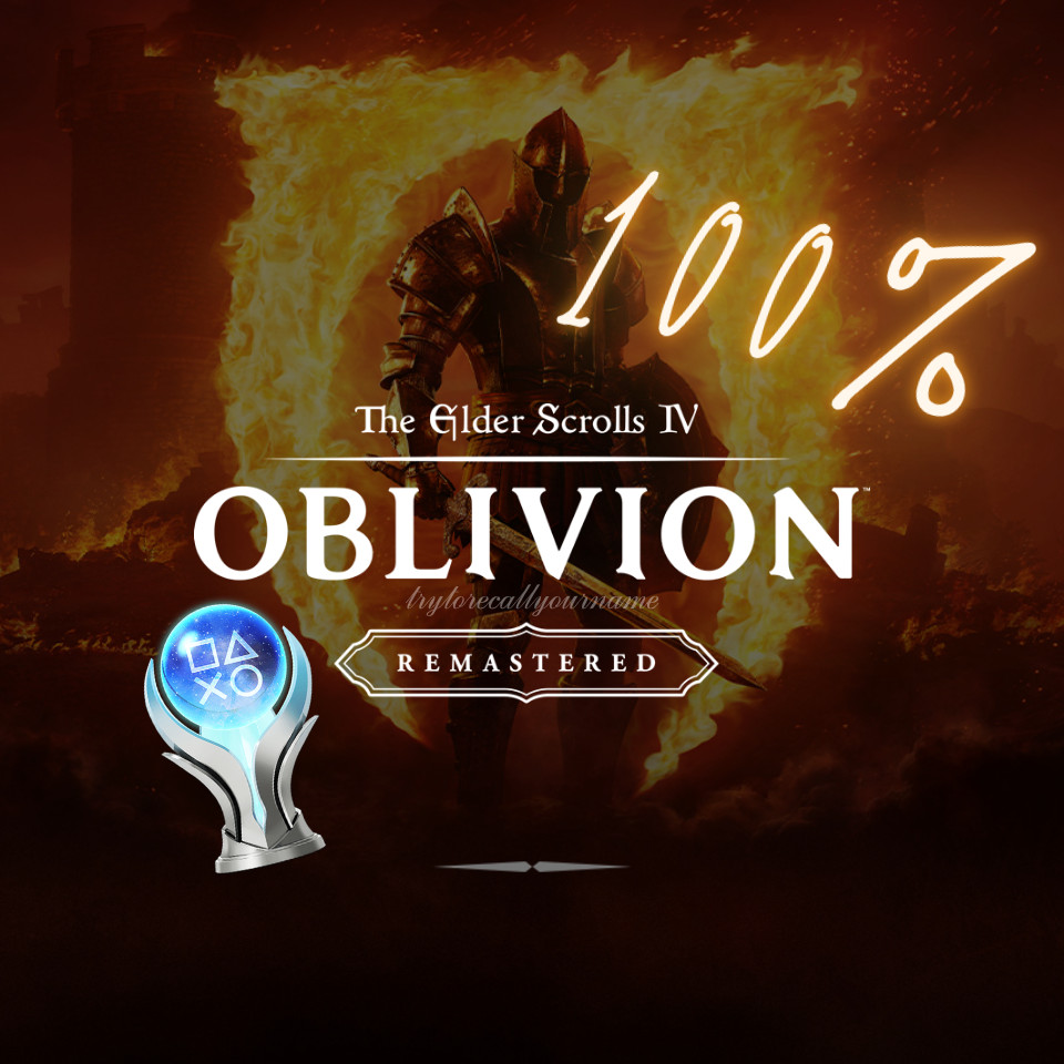 THE ELDER SCROLLS 4 OBLIVION REMASTERED PS5 Platinum Trophy Service FAST | SAFE