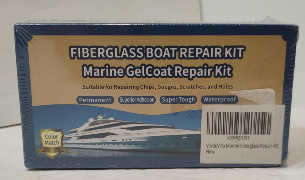Marine Fiberglass Repair Kit, Gel Coat Repair Kit Color Match NEW UNOPENED