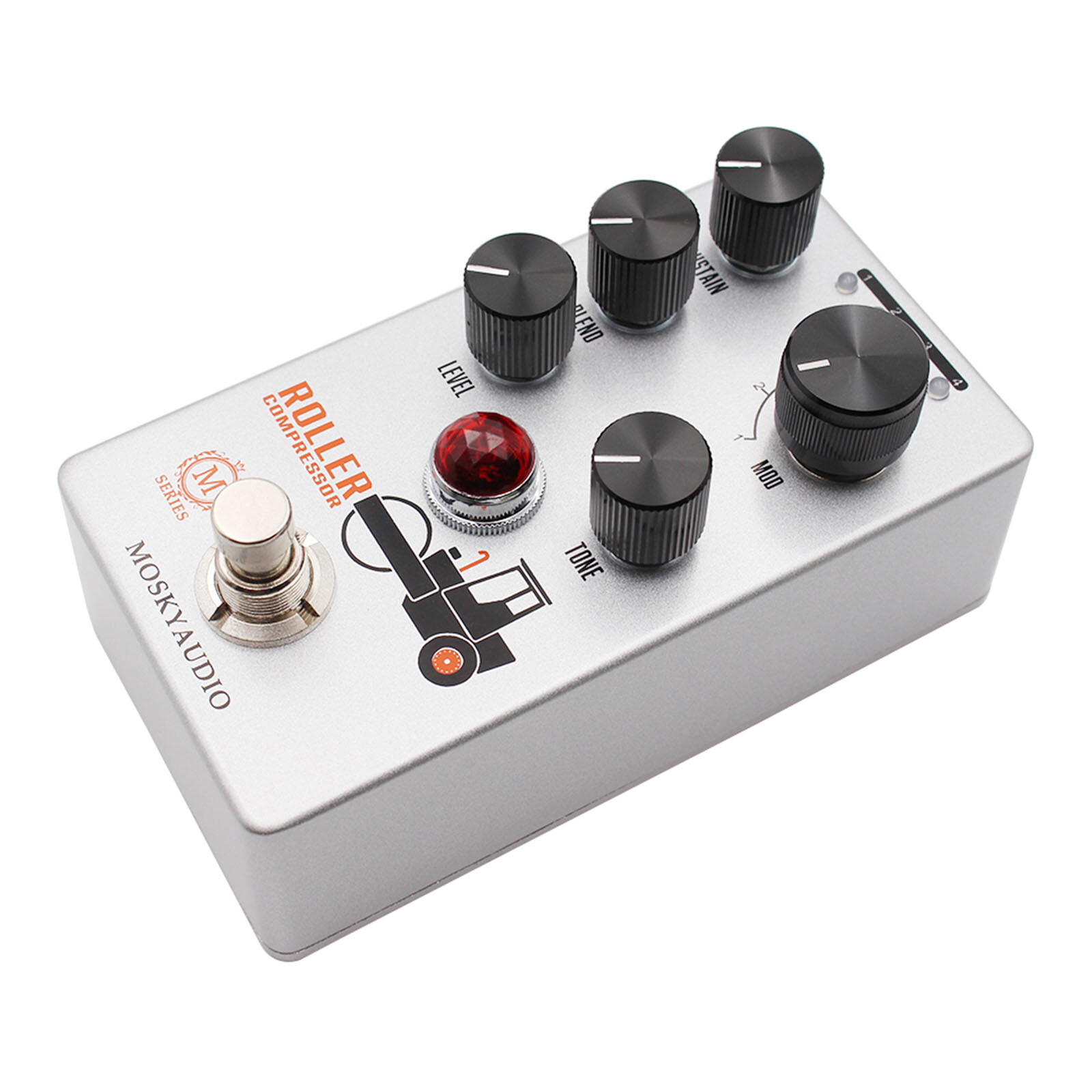 MOSKY Roller Compressor Guitar Pedal 4 Compress Effect Sustain Blend Level Tone