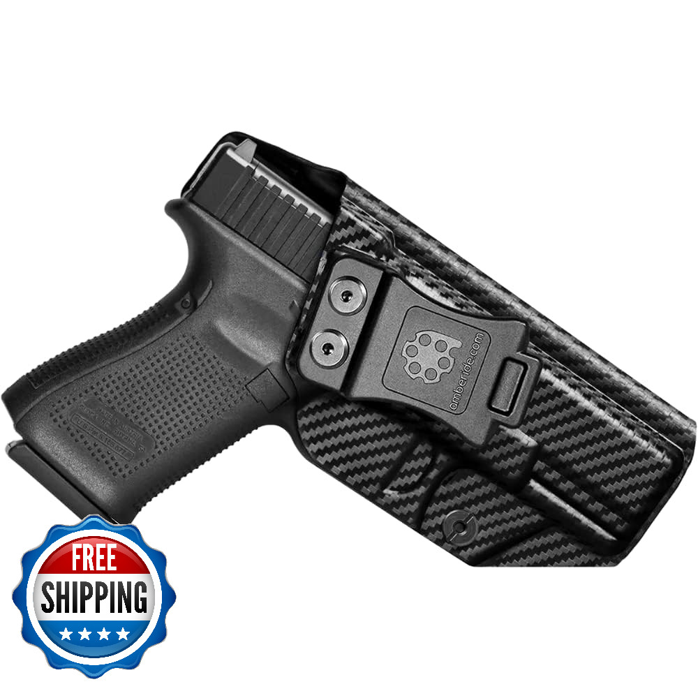 Amberide Glock 42 IWB Holster,Kydex-Boltaron Inside Waistband Fit Glock 42 .380,
