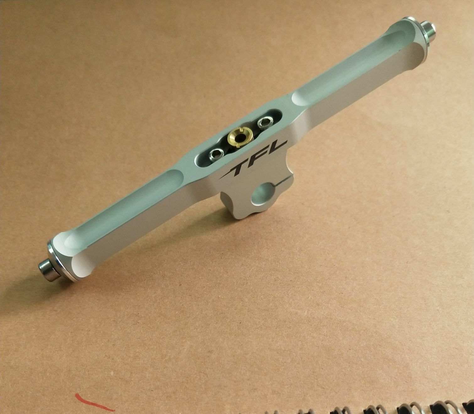Aluminum 5" Width T-bar for 1/4" Cable / Shaft Support #276