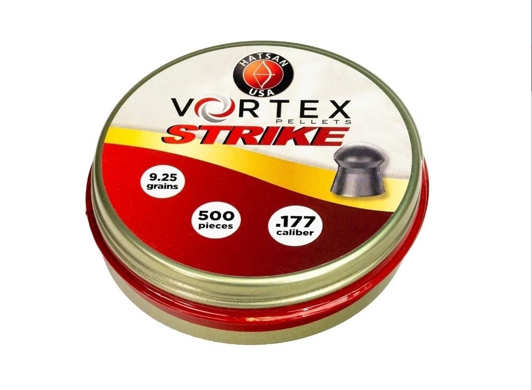 HATSAN USA Vortex STRIKE 500 Count Premium DOMED 4.5mm .177 Caliber Pellets