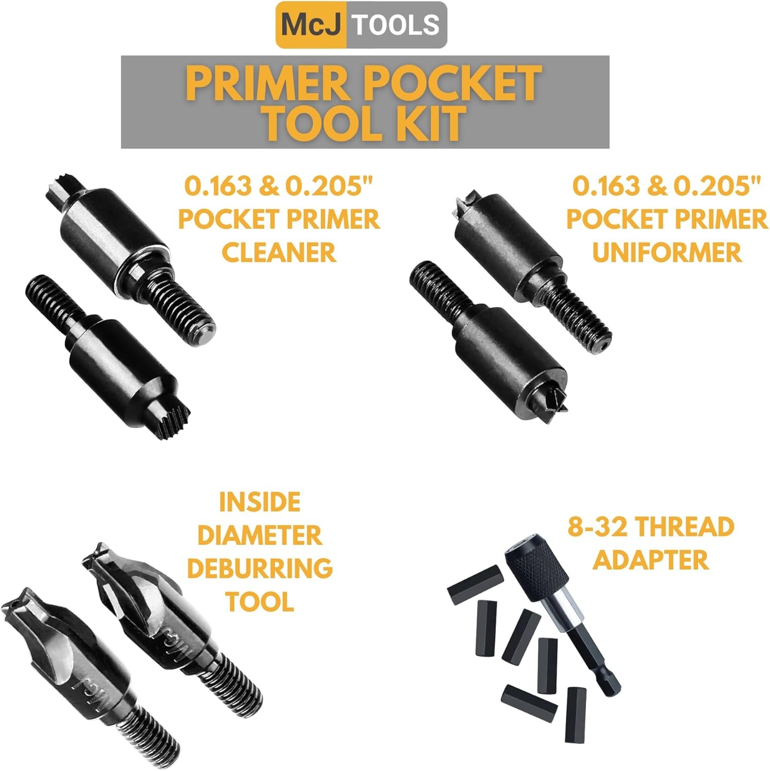 Reloading Primer Pocket Tool Kit Combo