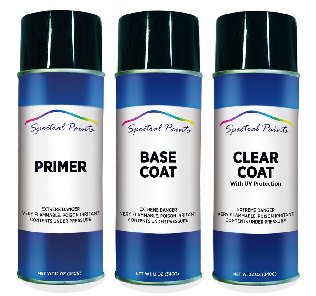 For Tesla PBSB Eclipse Black Spray Paint Primer & Clear Compatible