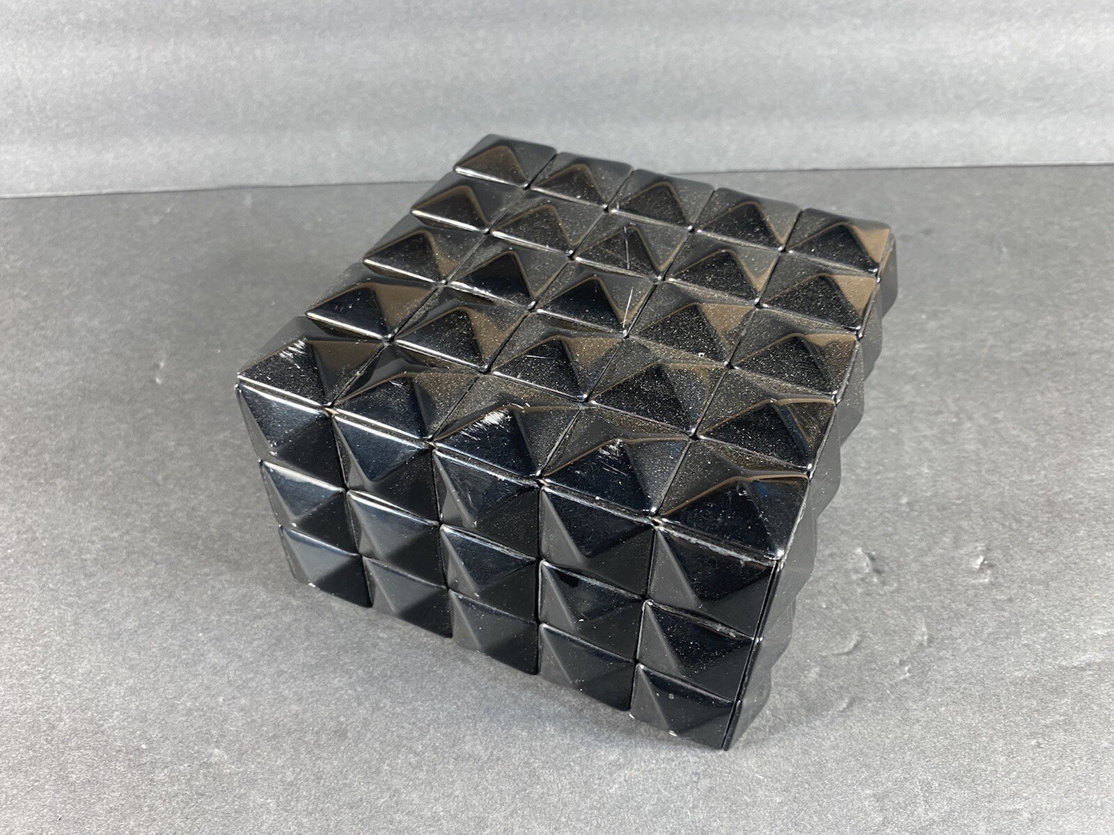 Decorative Geometric Style Black Decor Box