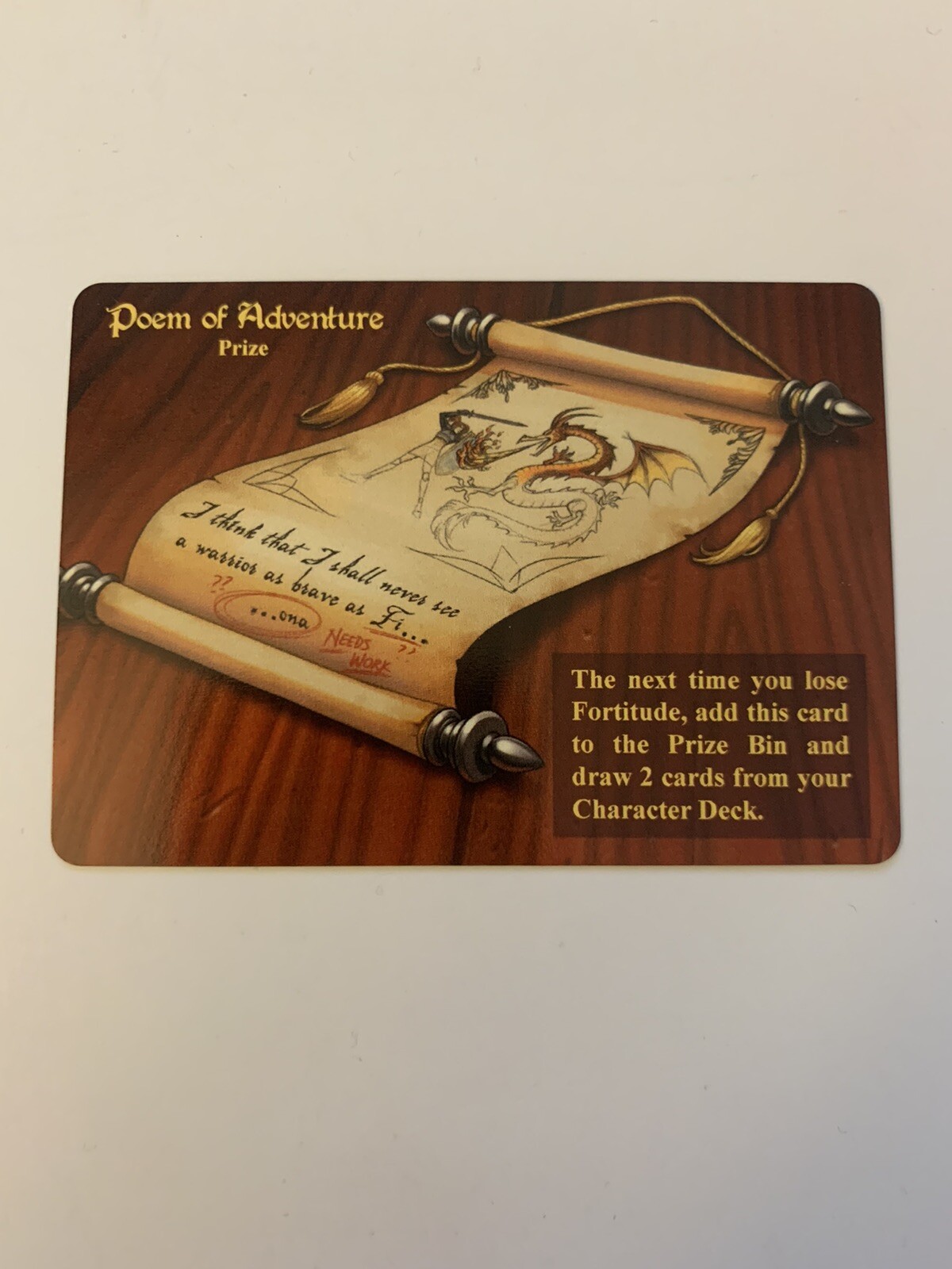 Poem Of Adventure Prize Promo Red Dragon Inn Slugfest RDI Gencon Gen Con