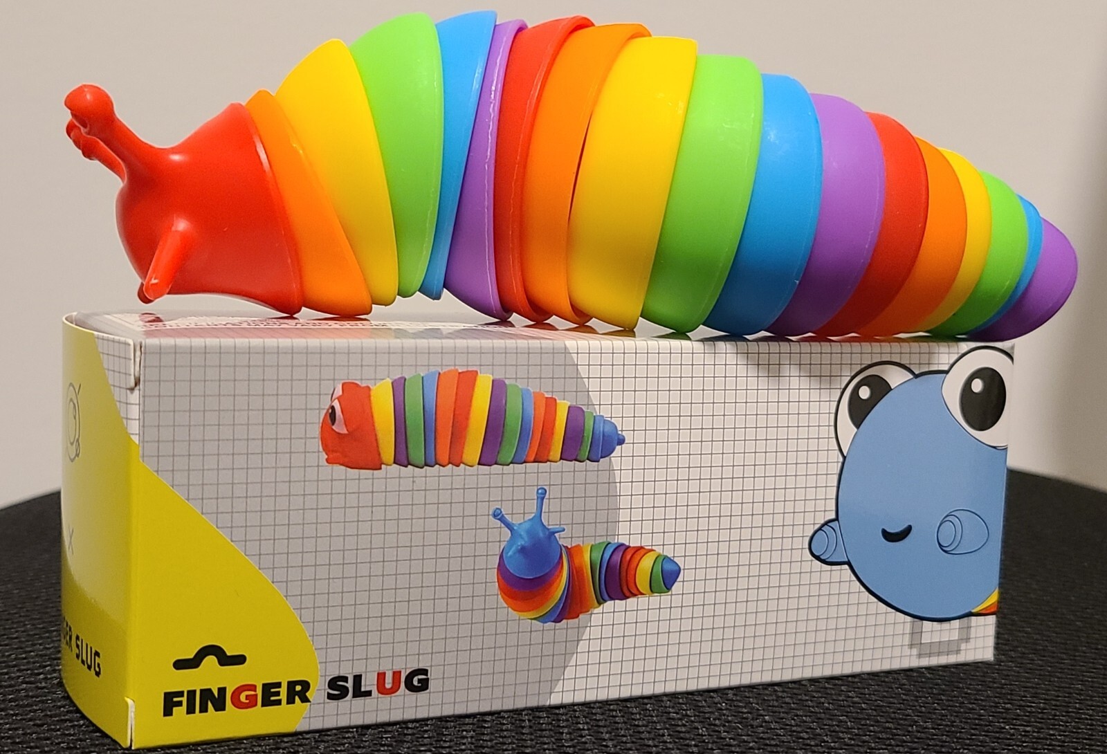 Rainbow Slug Fidget Sensory Toy Stress Relief Anti-Anxiety for Kids and Adults