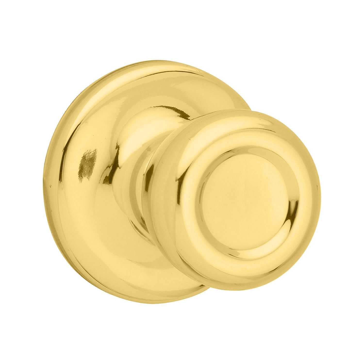 Kwikset Mobile Home Interior Passage Door 1 Count (Pack of 1), Polished Brass