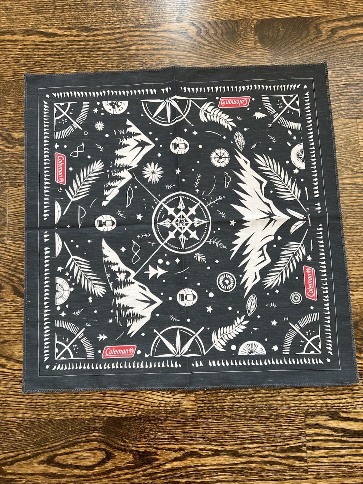 New Blue And White Coleman Bandanna hiking bandanna