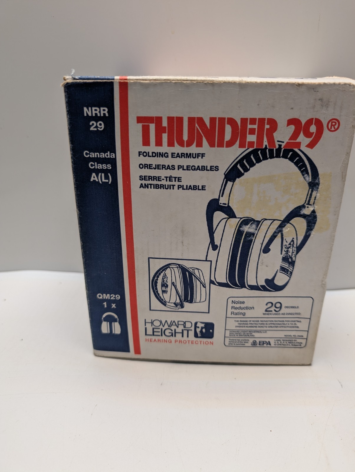 Howard Leight Thunder 29 Earmuffs 29db Hearing Protection QM29 w/ Box