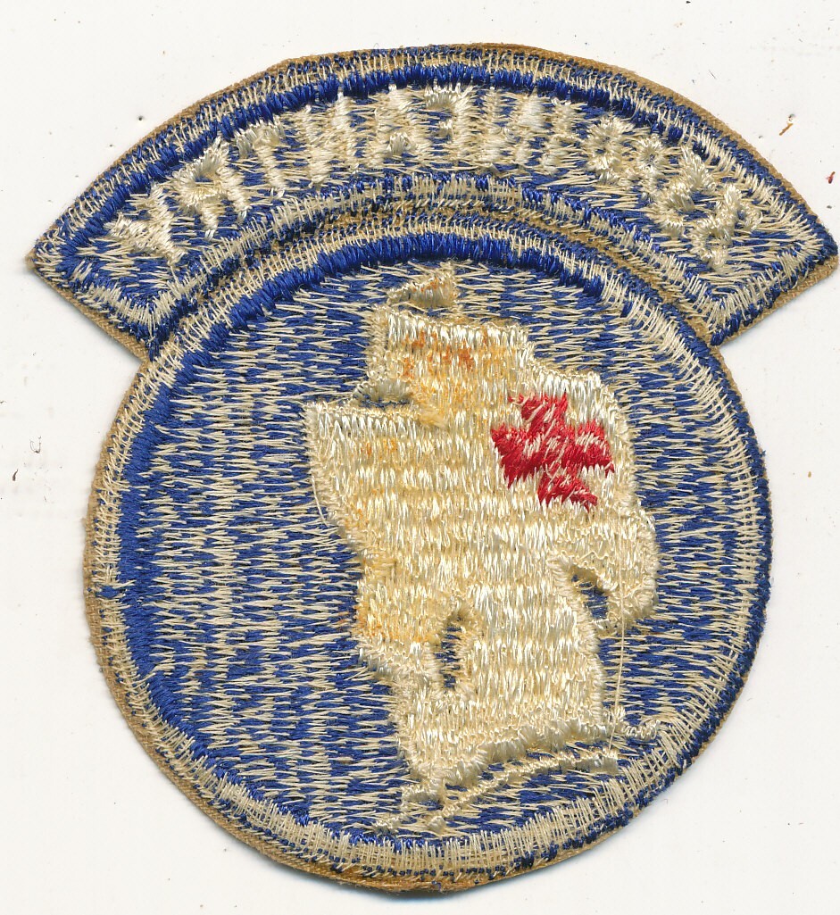 33rd Regimental Combat Team RCT patch one piece patch and tab post WWII mak real