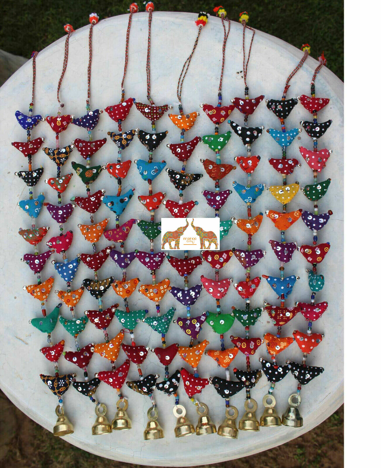 Home Ornaments Floral Cotton Stuffed Small 10 Bird Bell Tota Prosperity Hen 100