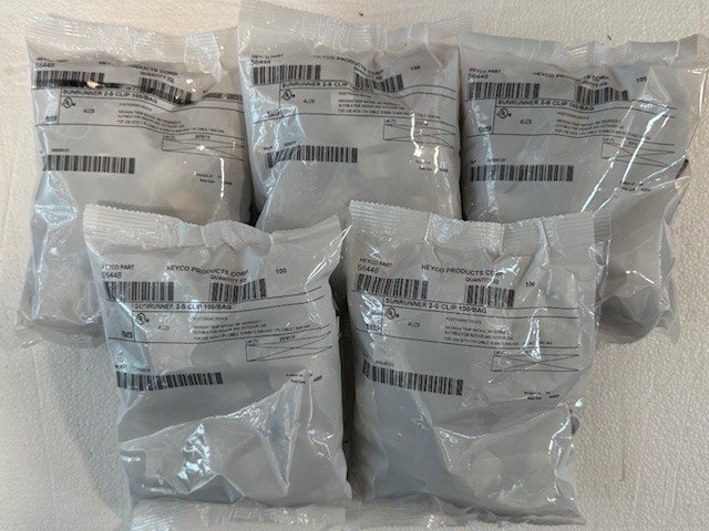 HEYCO S6448 Sunrunner 2-S Clip, Box of 500 NEW-SEALED Ships FREE in the USA