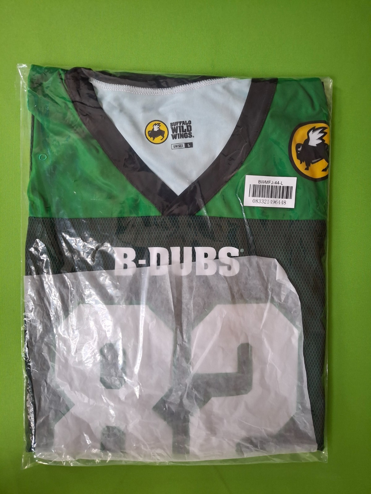 4 NEW Buffalo Wild Wings Jersey L Green Pepsi Logo 4 Jersey Lot