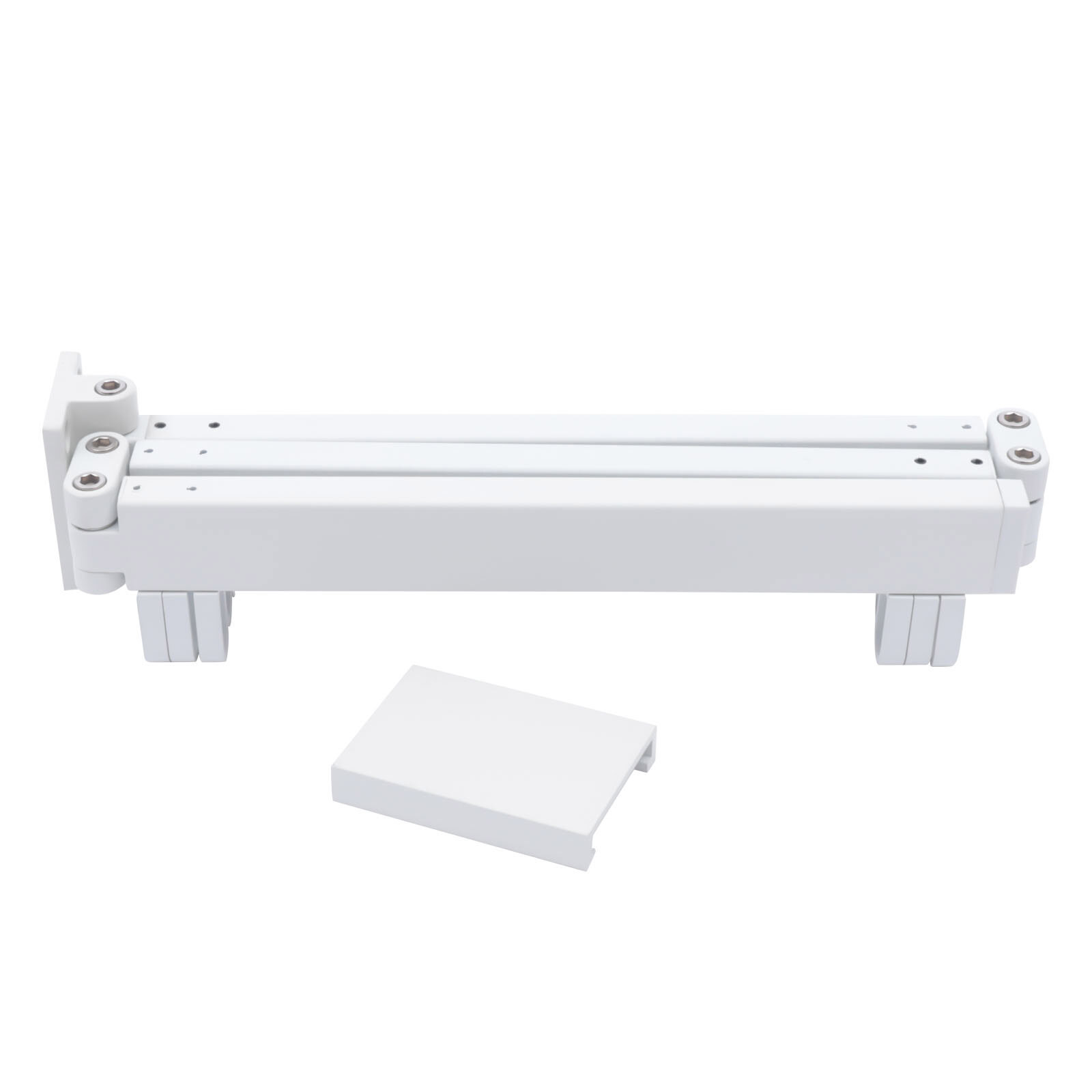 Laundry Clothes Storage Drying Rack Retractable Tri-Folding Hanger Wall-mounted