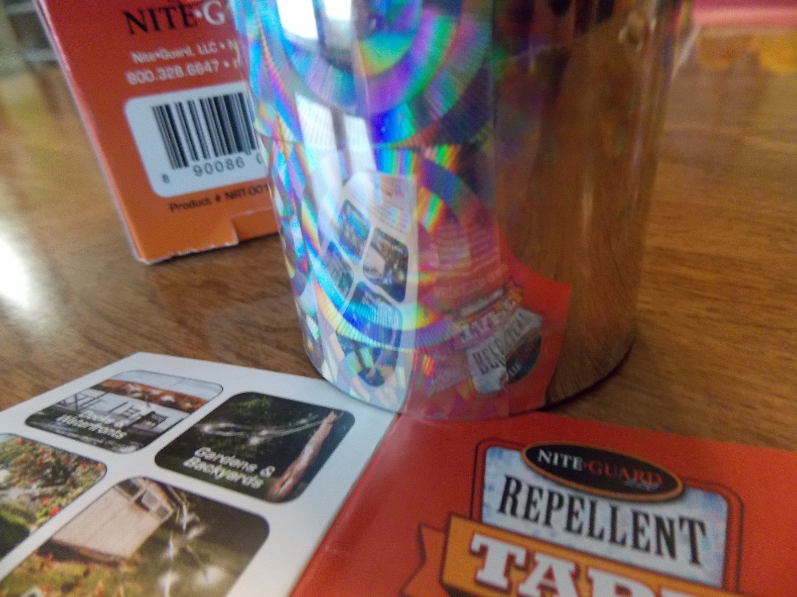 2 Rolls NEW Nite Guard 2-Inch by 100-Feet Repellent Tape. (200 feet total)