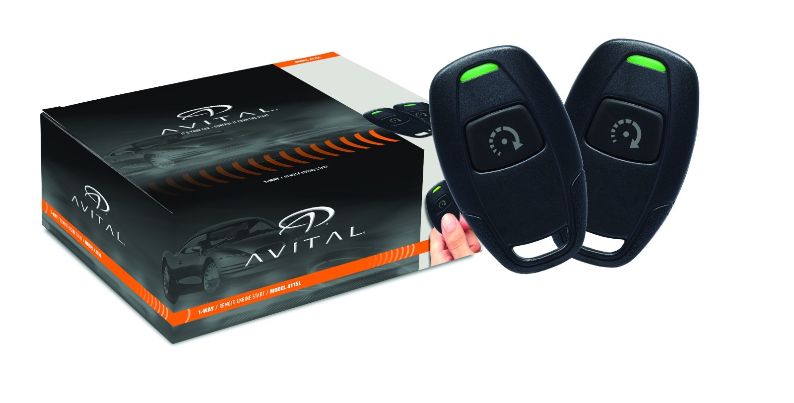Avital 4115L 1-Button Remote Start & DB3 Bypass (2) 1-Button Remotes D2D NEW