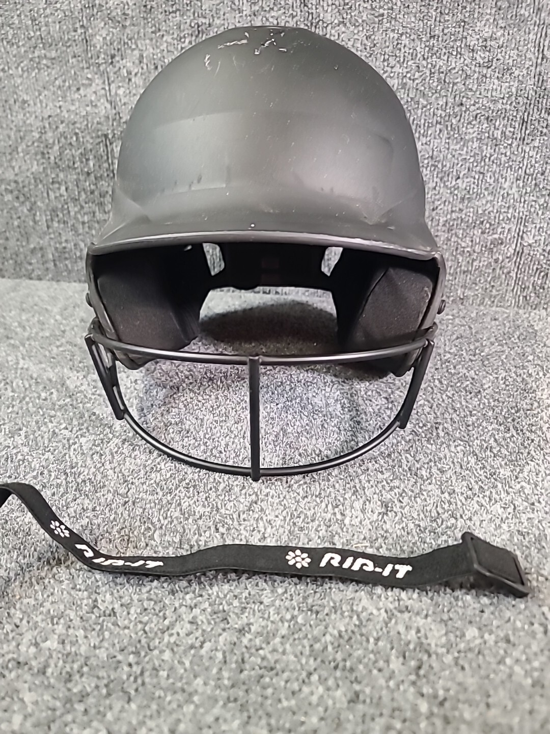 RIP-IT (Rip It) Softball  Baseball Helmet Size  S/M 6-67/8 Matte Black