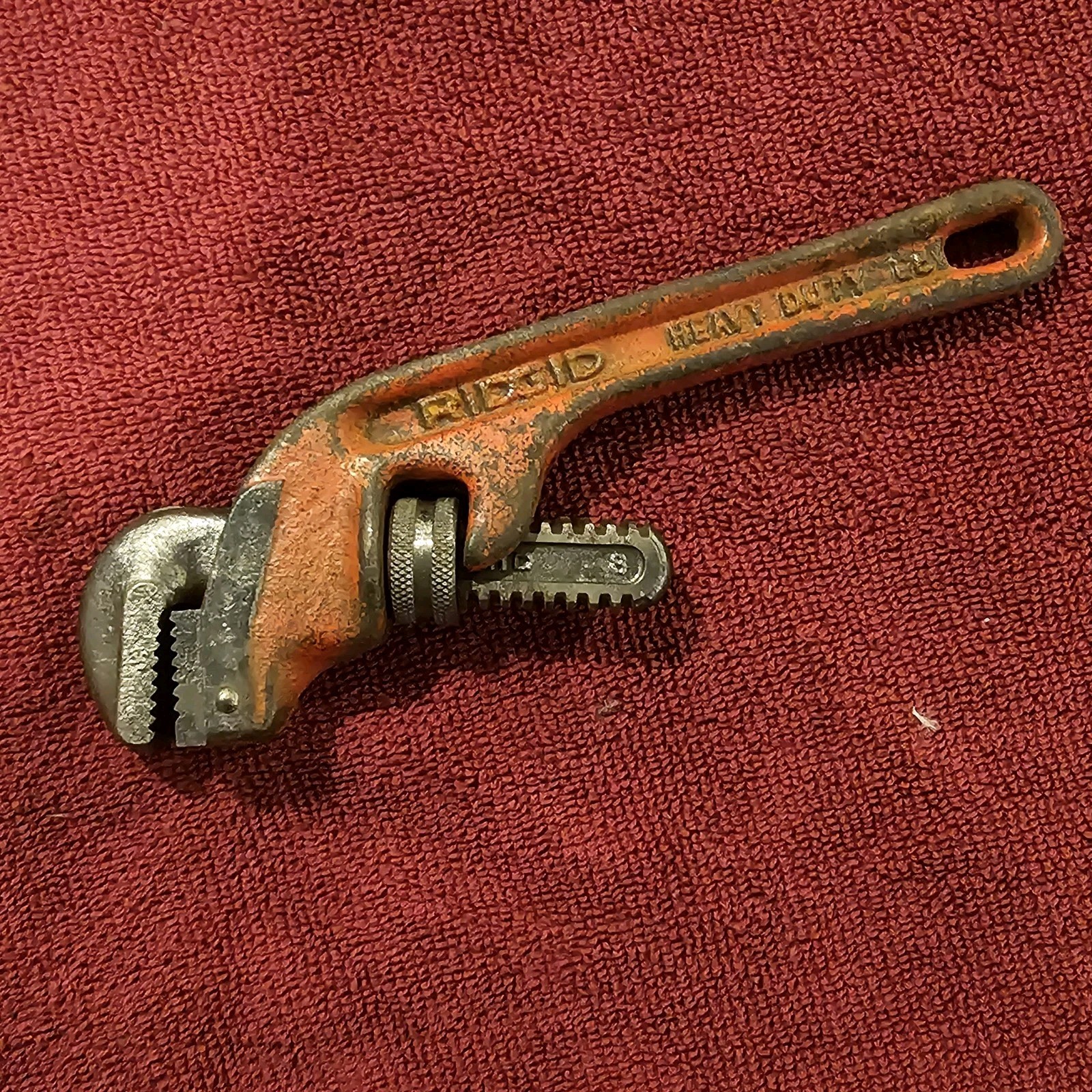 Vintage RIDGID USA E8 Offset Heavy Duty 8" Pipe Wrench