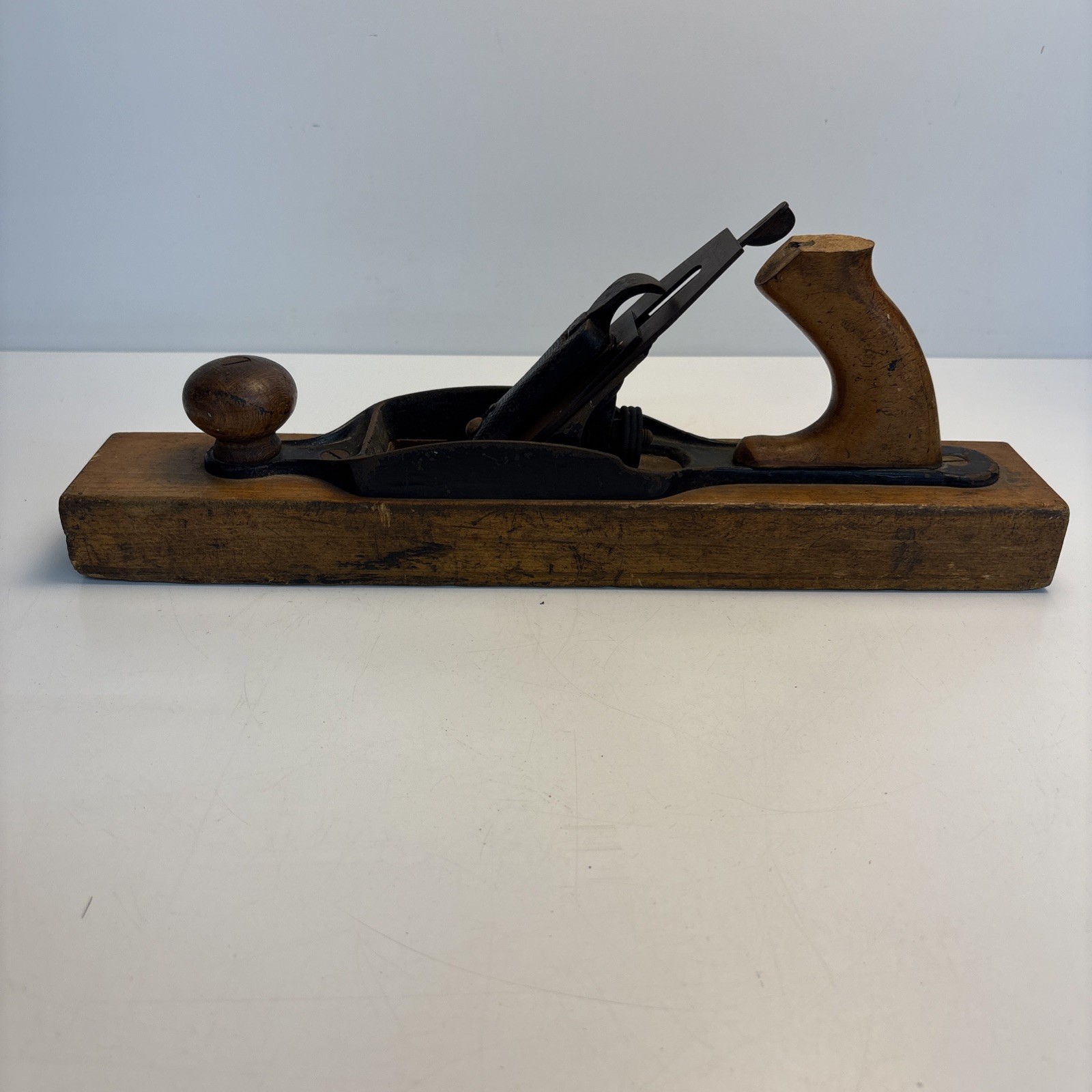 Antique Stanley No. 26 Transitional Jack Plane 15” Wood Body Pat 7-24-88