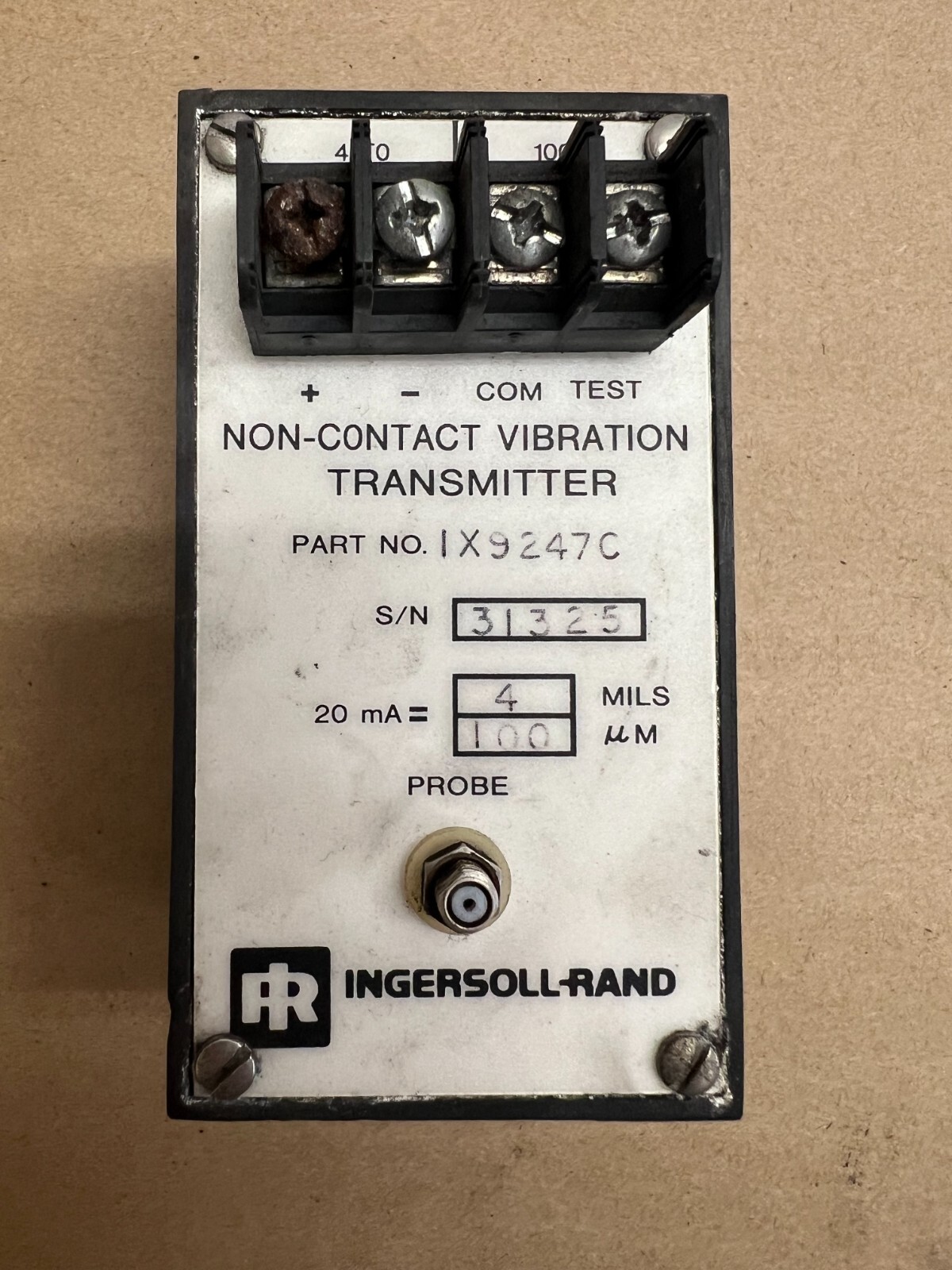 Ingersoll Rand 1X9247C Non-Contact Vibration Transmitter