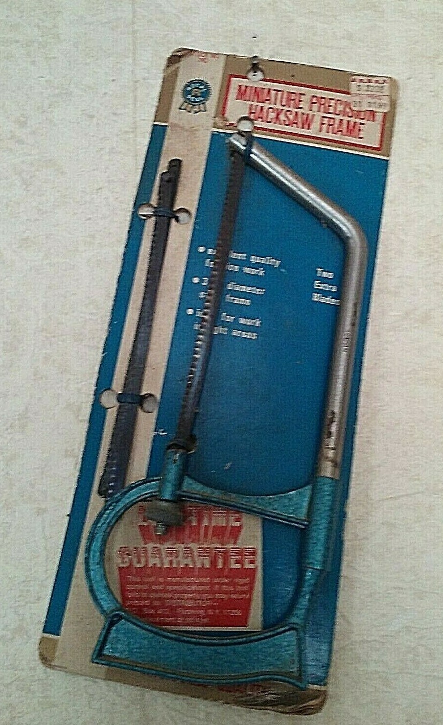 Vintage  Miniature Precision Hacksaw Royal Seal