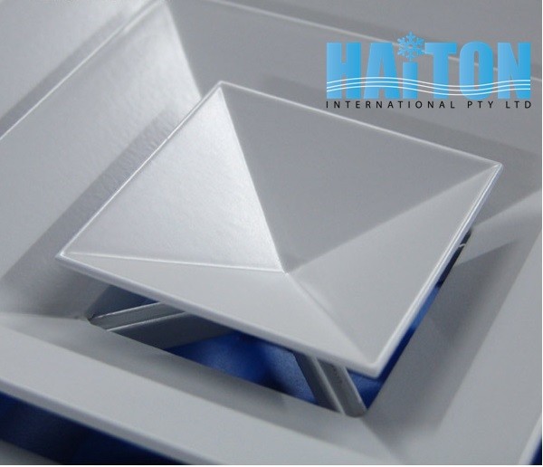 DUCT SQUARE 4 WAY LAY-IN CELILING AIR DIFFUSER WITH ADAPTER Mode:LD4 225x225mm