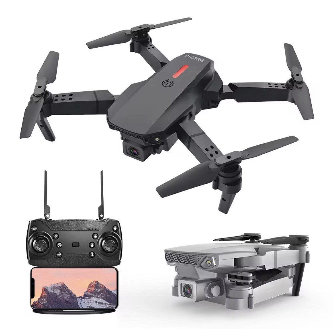 E88 Pro Dual Camera Foldable Quadcopter Drone 4K Optical Flow Long Battery Life