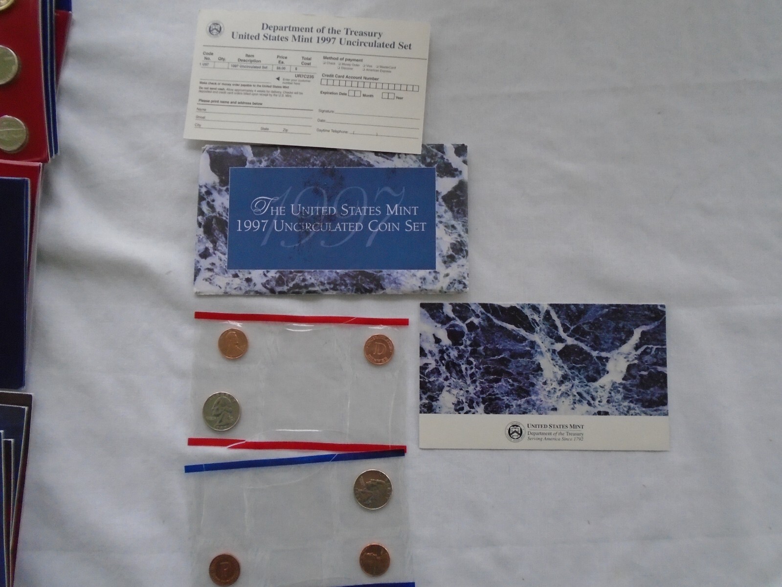 1987 Uncirculated United States Mint Coin Set  12 Coins Philadelphia & Denver