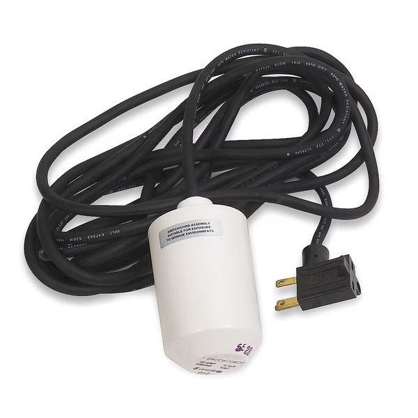 NC Mechanical Float Switch 115V Piggyback Tethered Sump Pump 10ft Cord