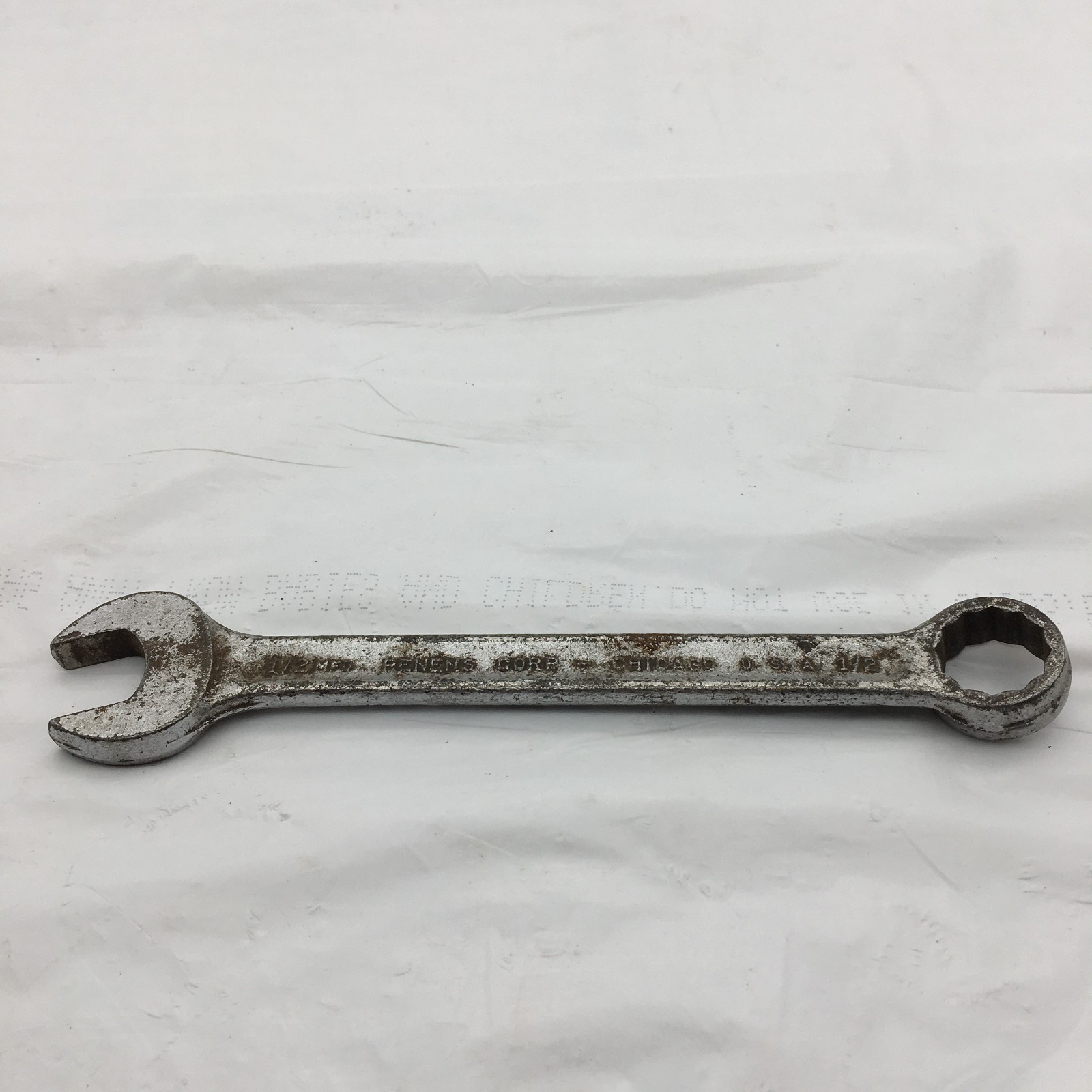 Pennens Corp Chicago Illinois 1/2" 12-Point Combination Wrench Vintage USA