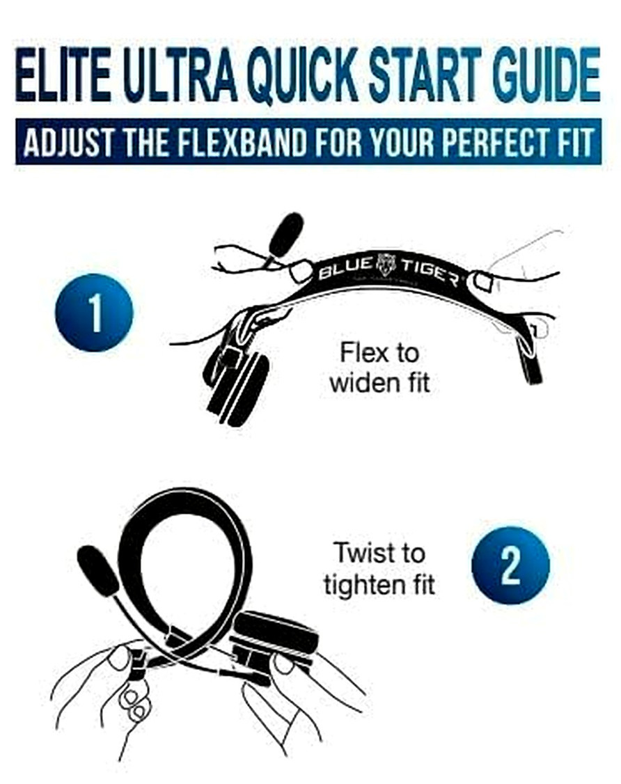 Blue Tiger Elite Premium Wireless Bluetooth Headset - DRIVE SERIES